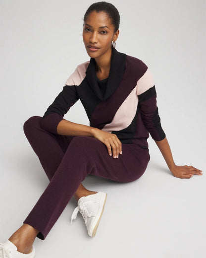 Chico's Zenergy® Luxe Intarsia Cowlneck Top