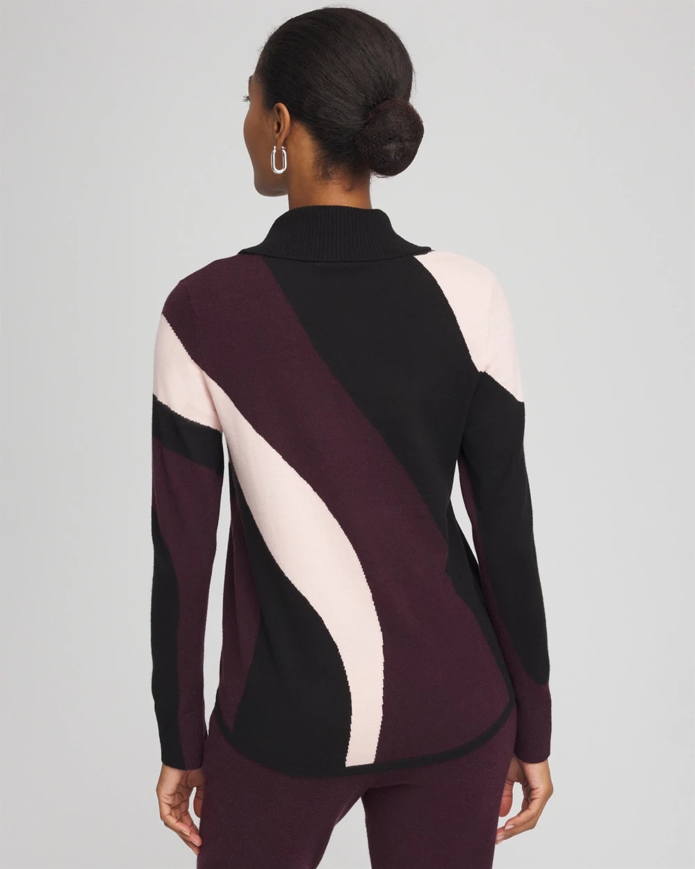 Chico's Zenergy® Luxe Intarsia Cowlneck Top