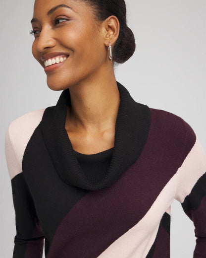 Chico's Zenergy® Luxe Intarsia Cowlneck Top