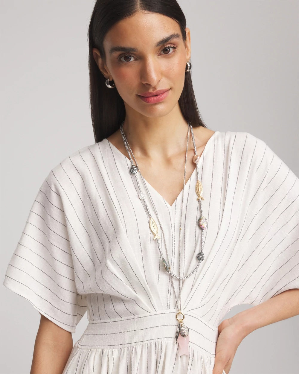 Chico's Chico's Originals White Jade Ocean Necklace