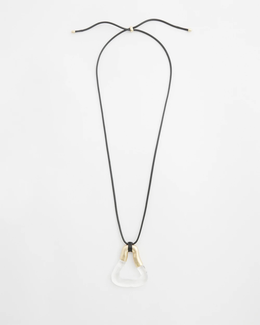 Chico's Adjustable Lucite Pendant Necklace