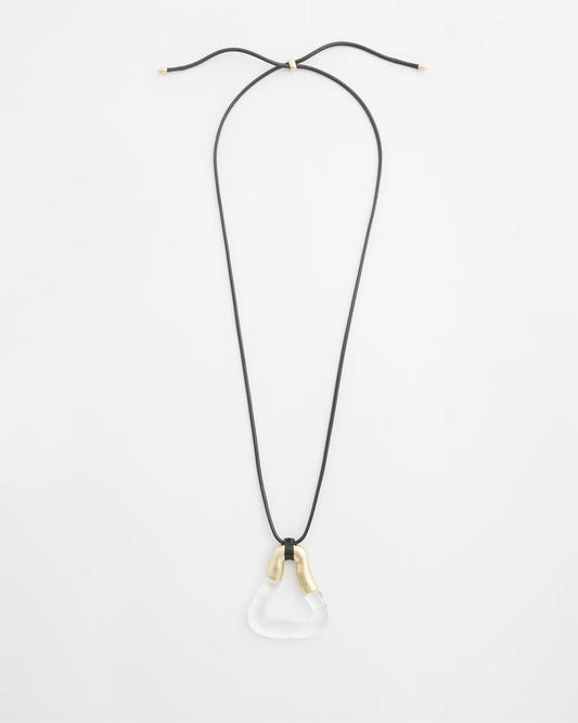 Chico's Adjustable Lucite Pendant Necklace