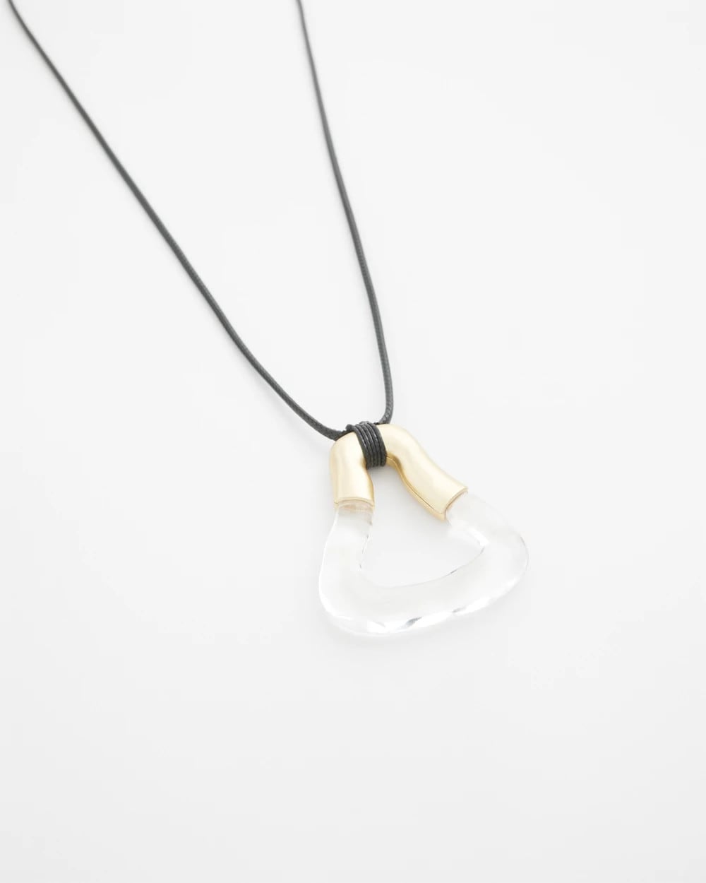 Chico's Adjustable Lucite Pendant Necklace