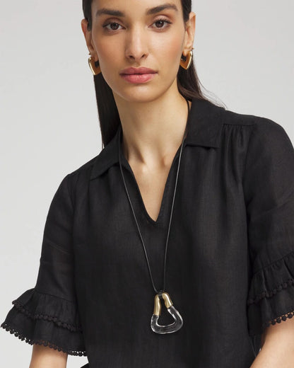 Chico's Adjustable Lucite Pendant Necklace
