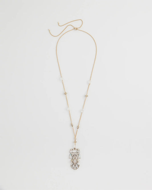 Chico's Adjustable Opalescent Pendant Necklace