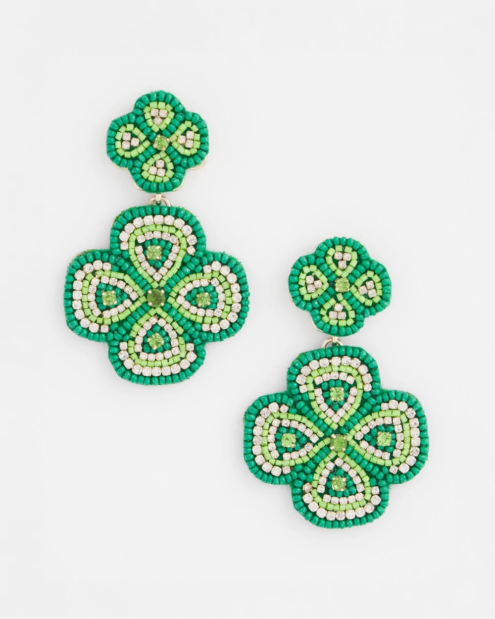 Chico's Clover Drop On Post Earrings