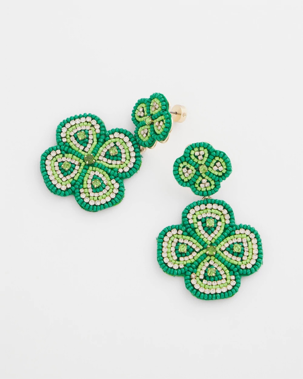 Chico's Clover Drop On Post Earrings
