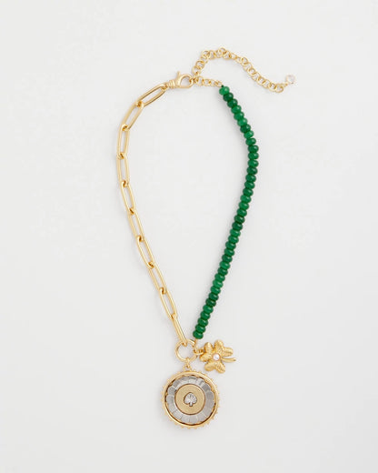 Chico's Short Clover Pendant Necklace
