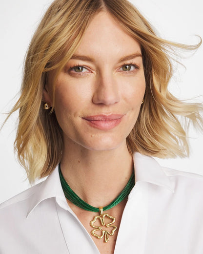 Chico's Clover Pendant Necklace