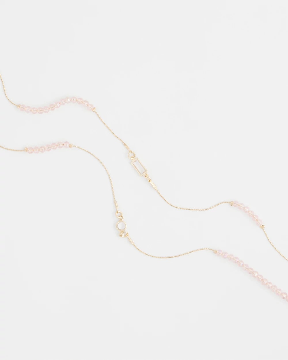 Chico's Pink Double-Strand Necklace