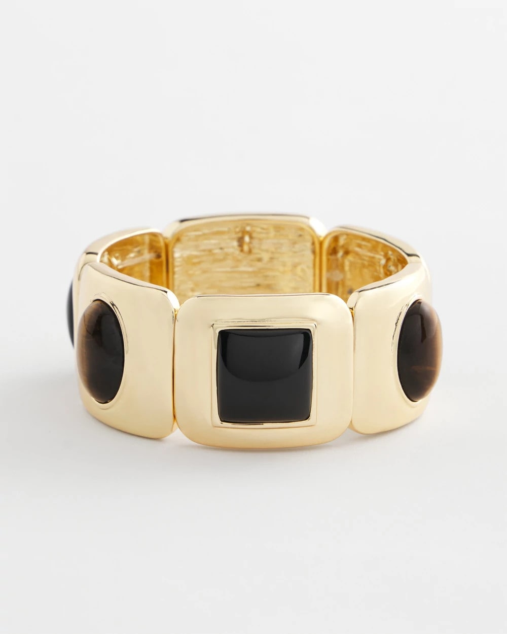 Chico's Neutral Gold Stretch Bracelet