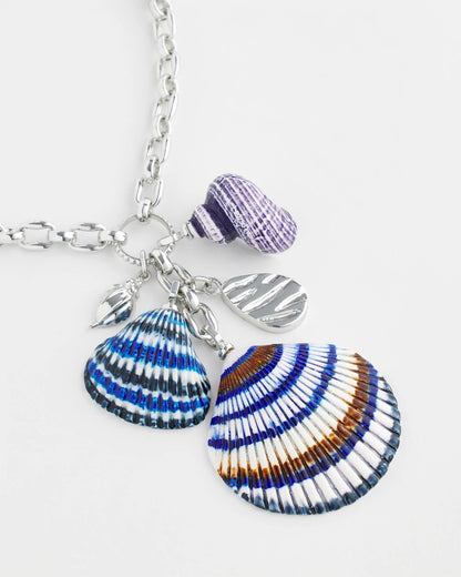 Chico's Silver-Tone Seashell Pendant Necklace