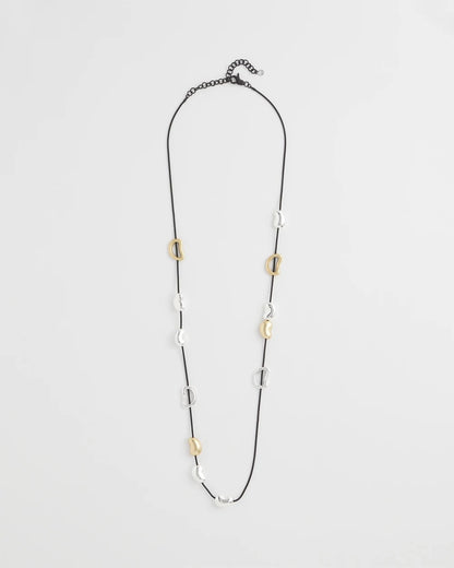 Chico's Mixed-Metal Charm Necklace