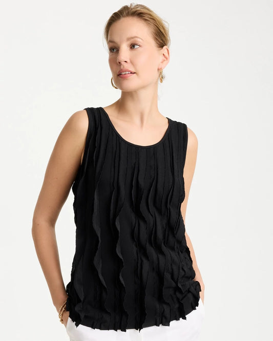 Chico's 3-D Ruffled Tank