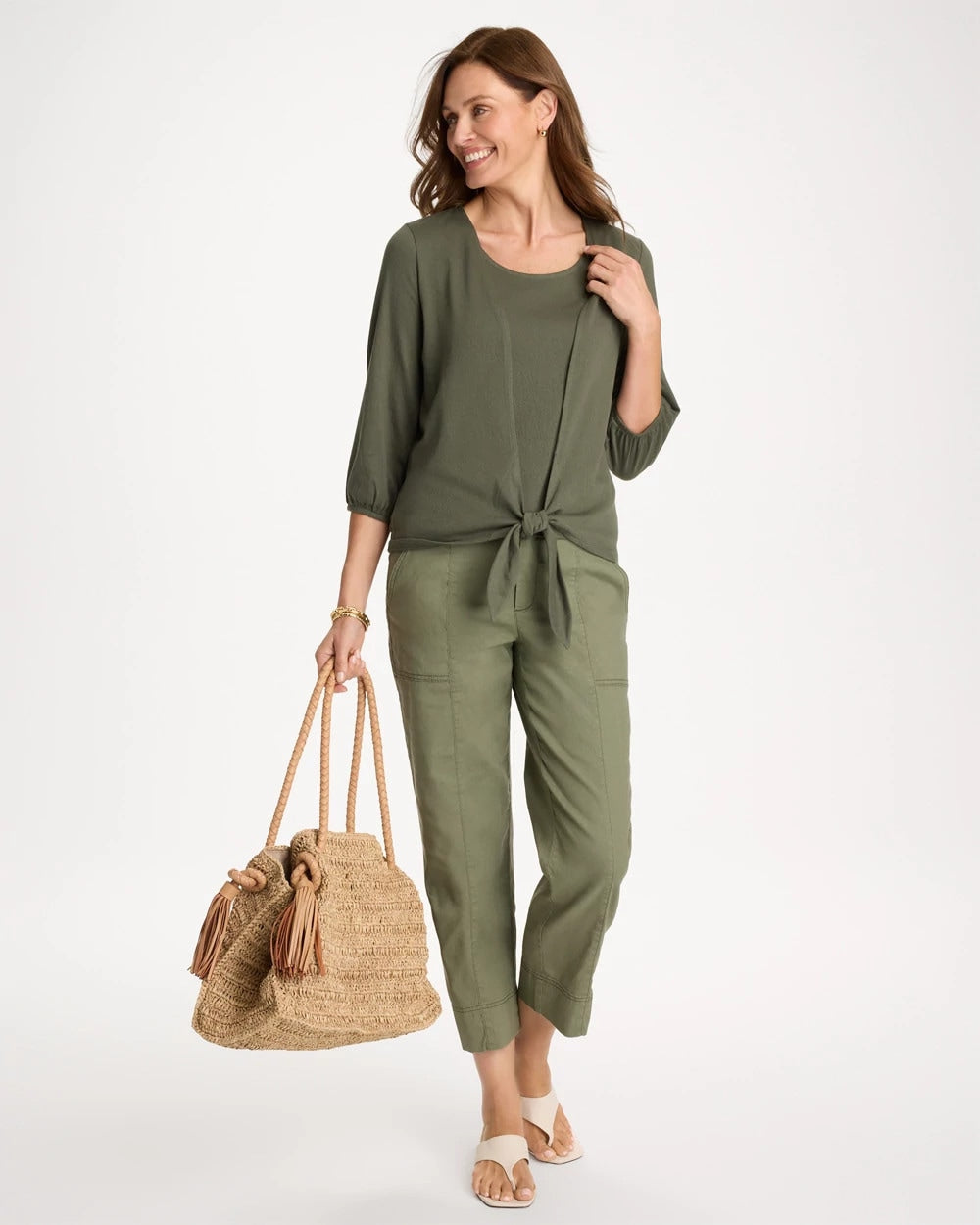 Chico's Knit Gauze Tank