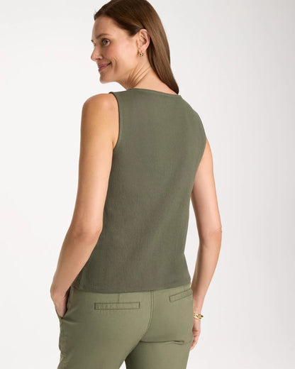 Chico's Knit Gauze Tank