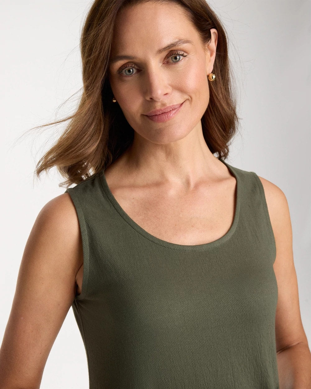Chico's Knit Gauze Tank