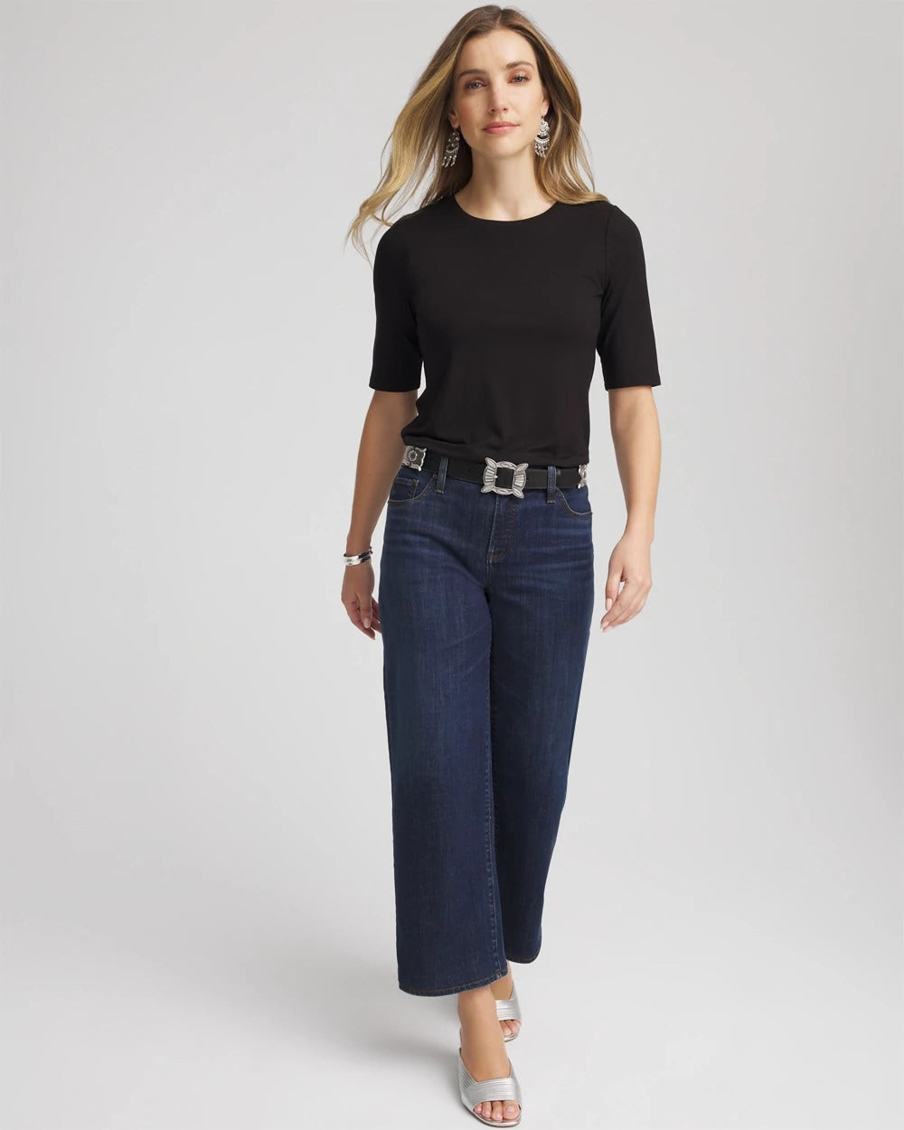 Chico's Elbow Sleeve Tee