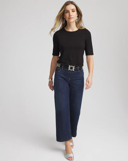 Chico's Elbow Sleeve Tee