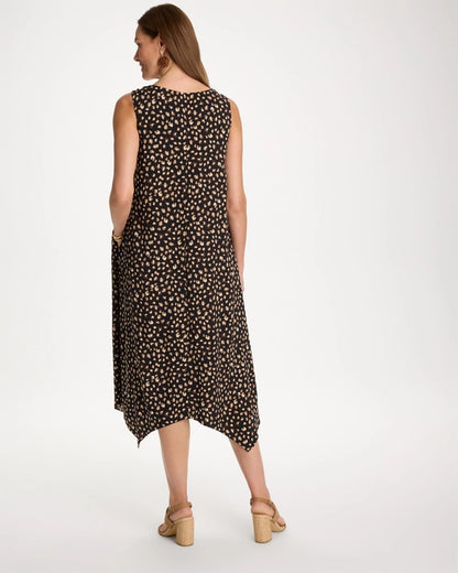 Chico's Rayon-Silk Asymmetrical Hem Dress