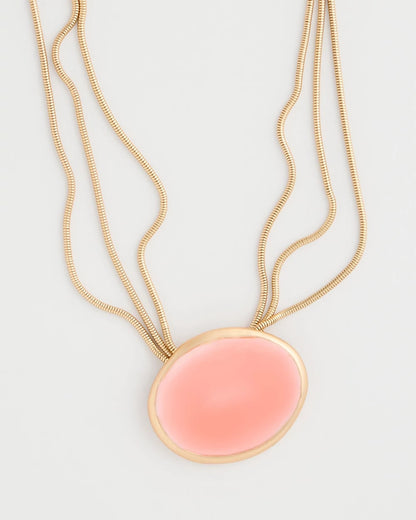 Chico's Coral Pendant Necklace