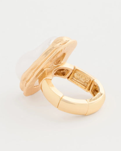Chico's Faux Pearl Stretch Ring