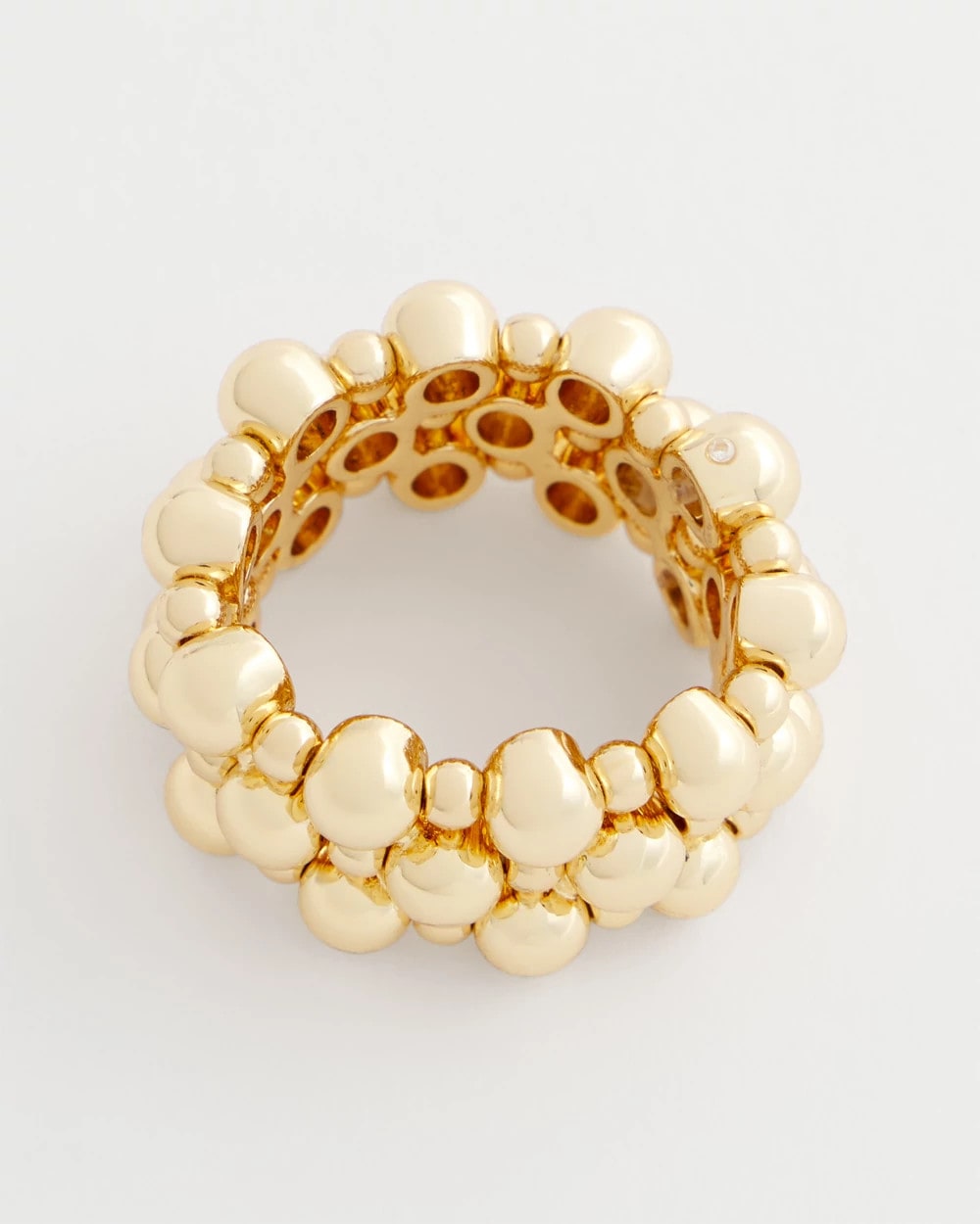Chico's Gold Bead Stretch Ring