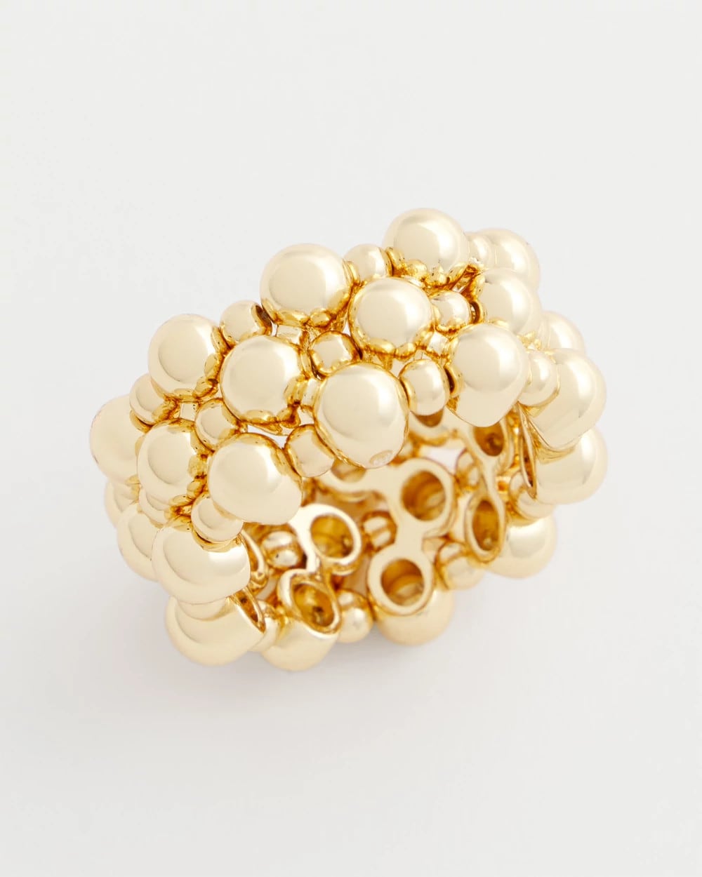Chico's Gold Bead Stretch Ring