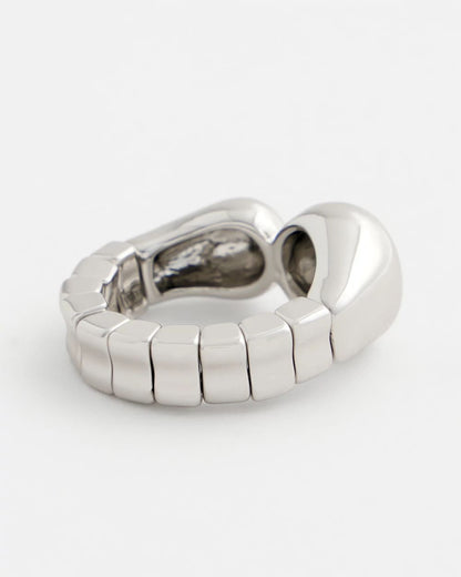 Chico's Curvy Silver Stretch Ring