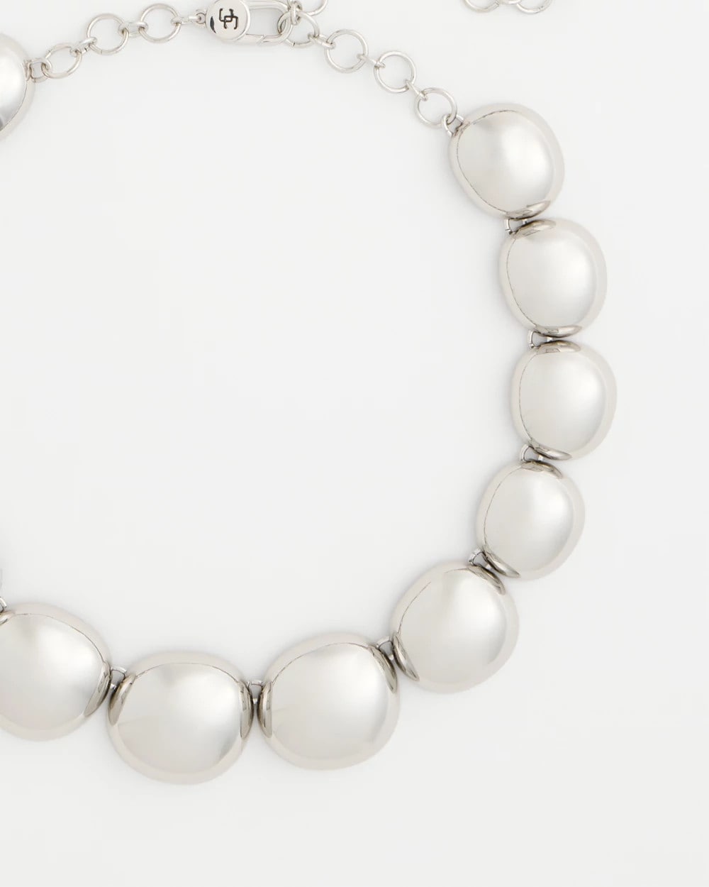 Chico's Silver Pebble Collar Necklace