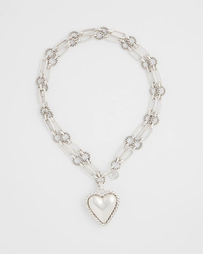 Chico's Heart Twice As Nice Pendant Necklace