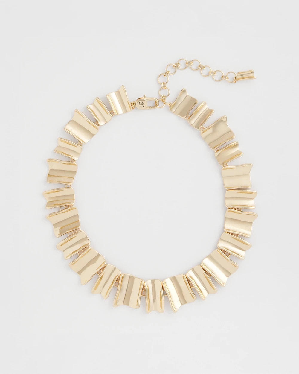 Chico's Gold Wave Collar Necklace