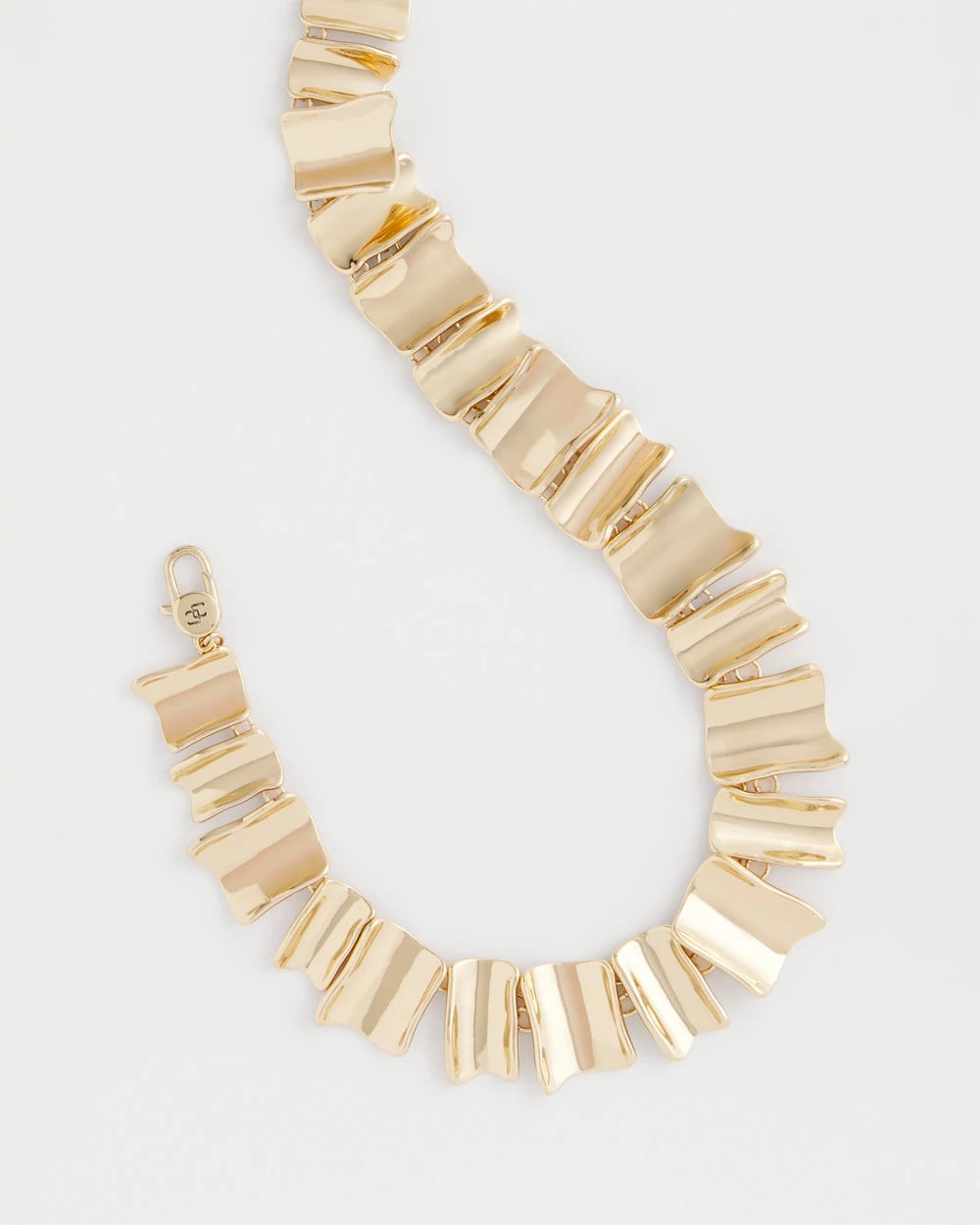 Chico's Gold Wave Collar Necklace