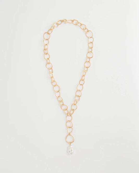 Chico's Pearl Y-Necklace