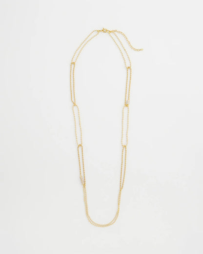 Chico's Long Gold Ball Chain Single Strand