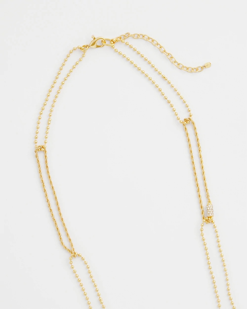 Chico's Long Gold Ball Chain Single Strand