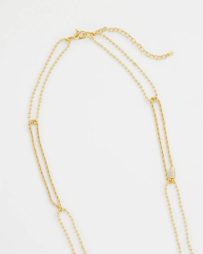 Chico's Long Gold Ball Chain Single Strand