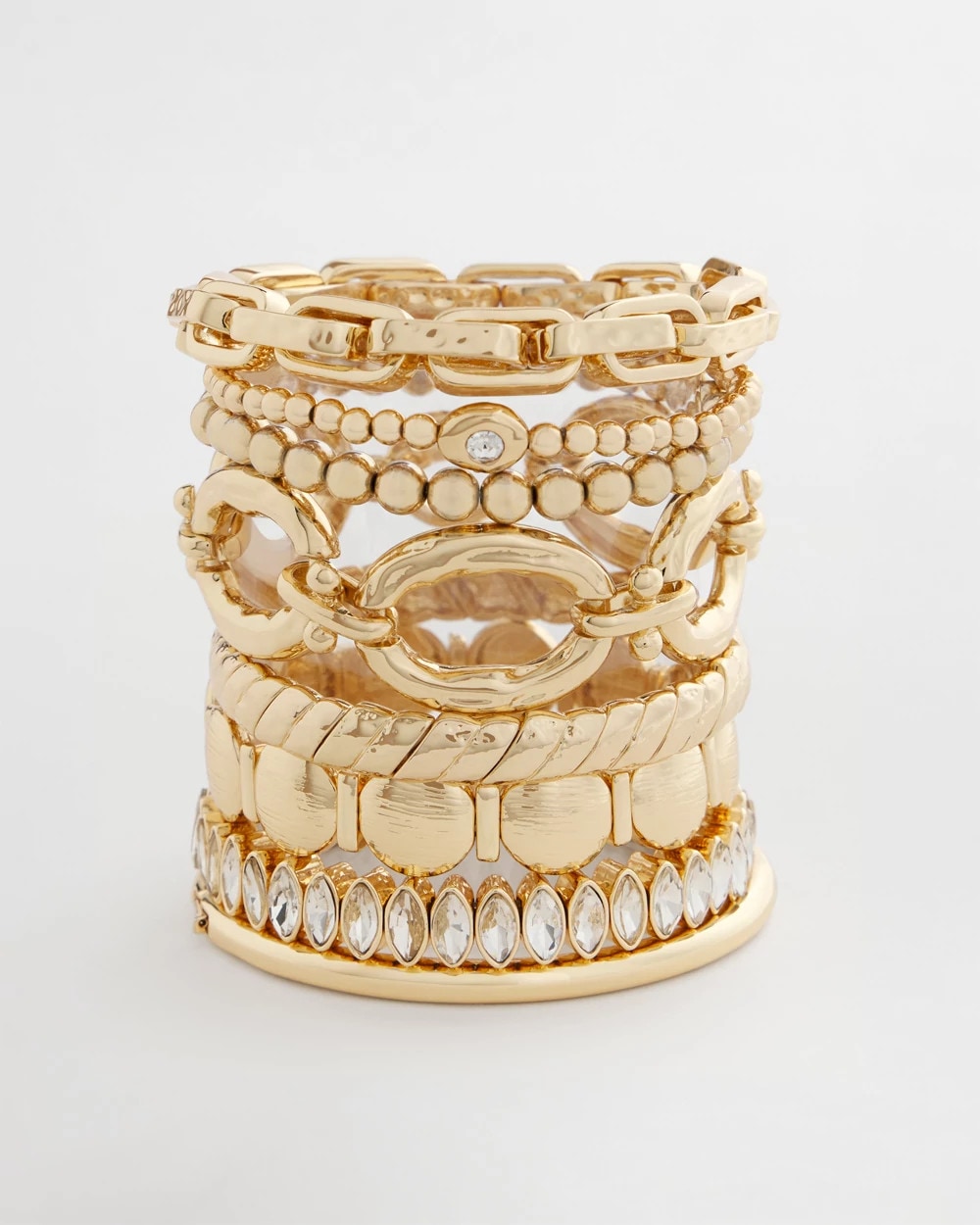 Chico's Gold Link Stretch Bracelet