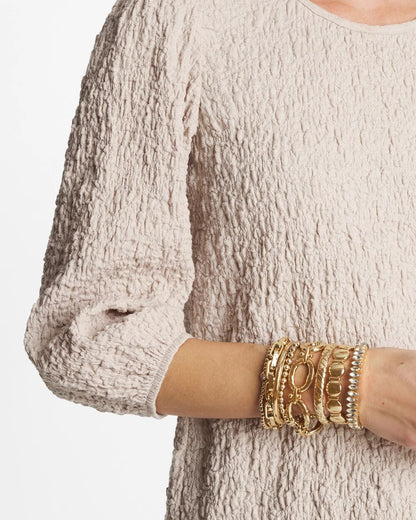 Chico's Gold Link Stretch Bracelet