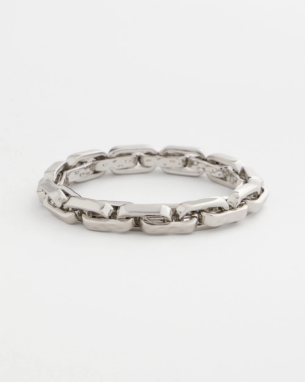 Chico's Silver Link Stretch Bracelet