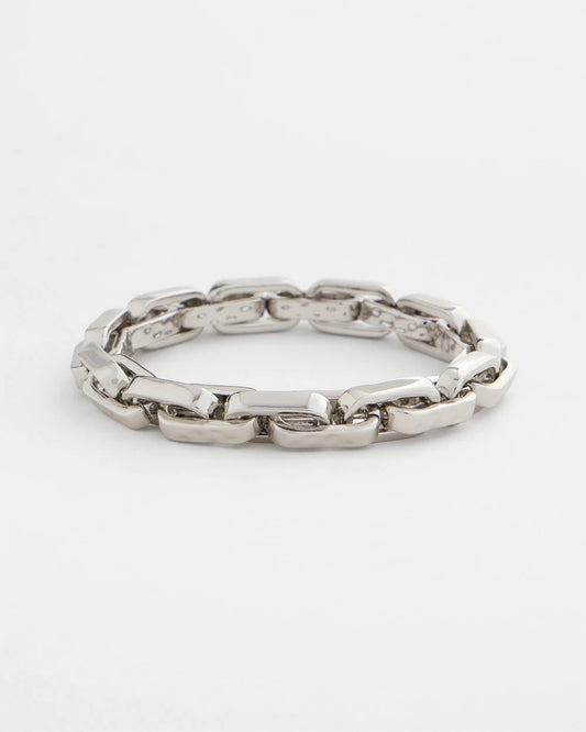 Chico's Silver Link Stretch Bracelet