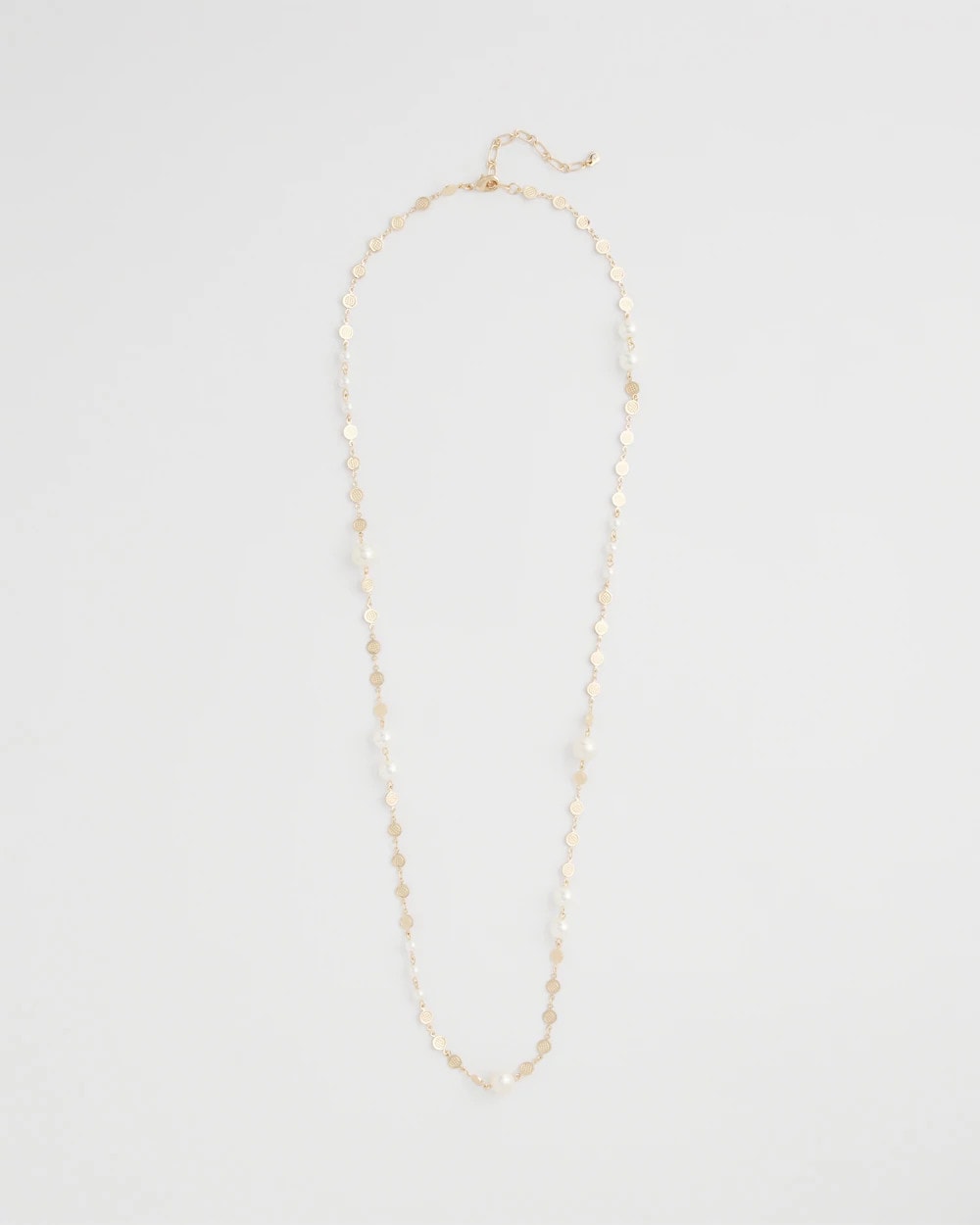 Chico's Pearl and Link Necklace