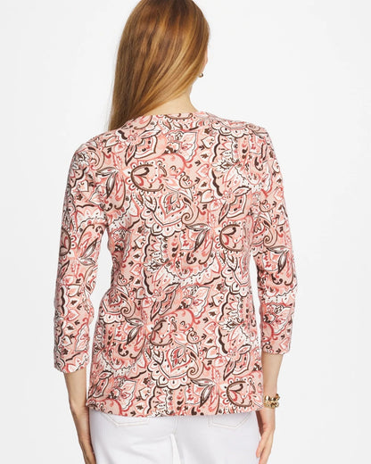 Chico's Pima 3/4 Sleeve Tee