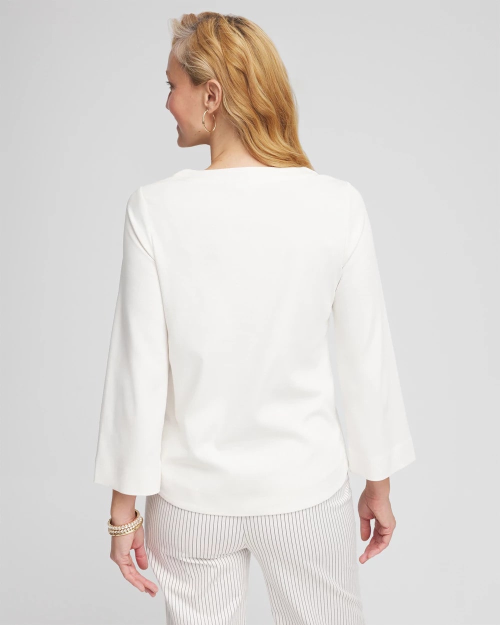 Chico's Soutache Stitch Top