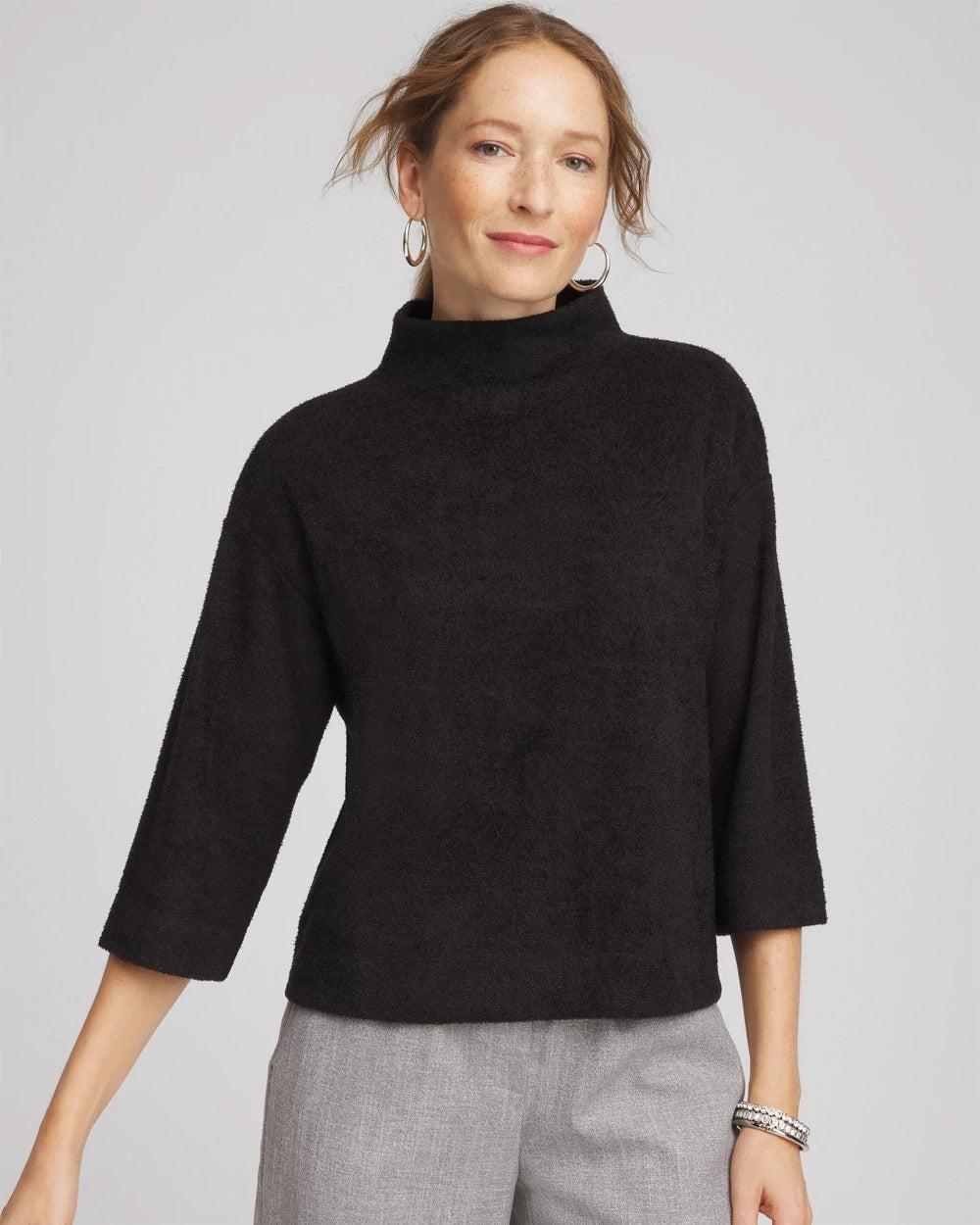 Chico's Jacquard Cozy Turtleneck