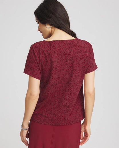 Chico's Zenergy® UPF Geo-Print Dolman Top