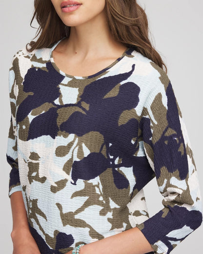 Chico's Floral Wedge Top