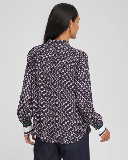 Chico's Faux Silk Twill Shirt