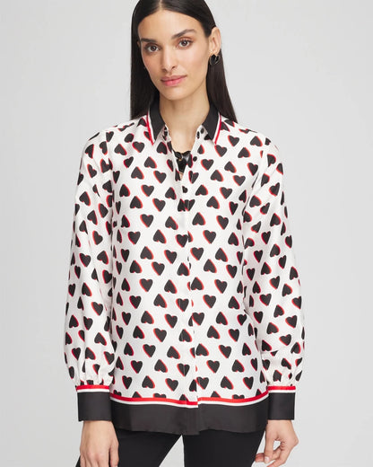 Chico's Classic Valentine's Day Blouse