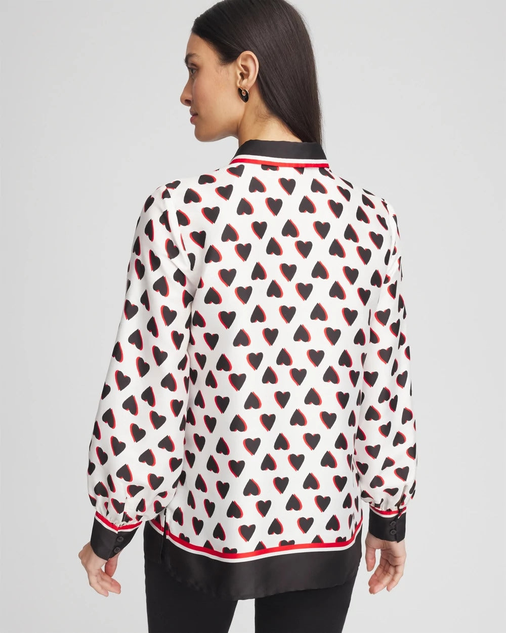 Chico's Classic Valentine's Day Blouse